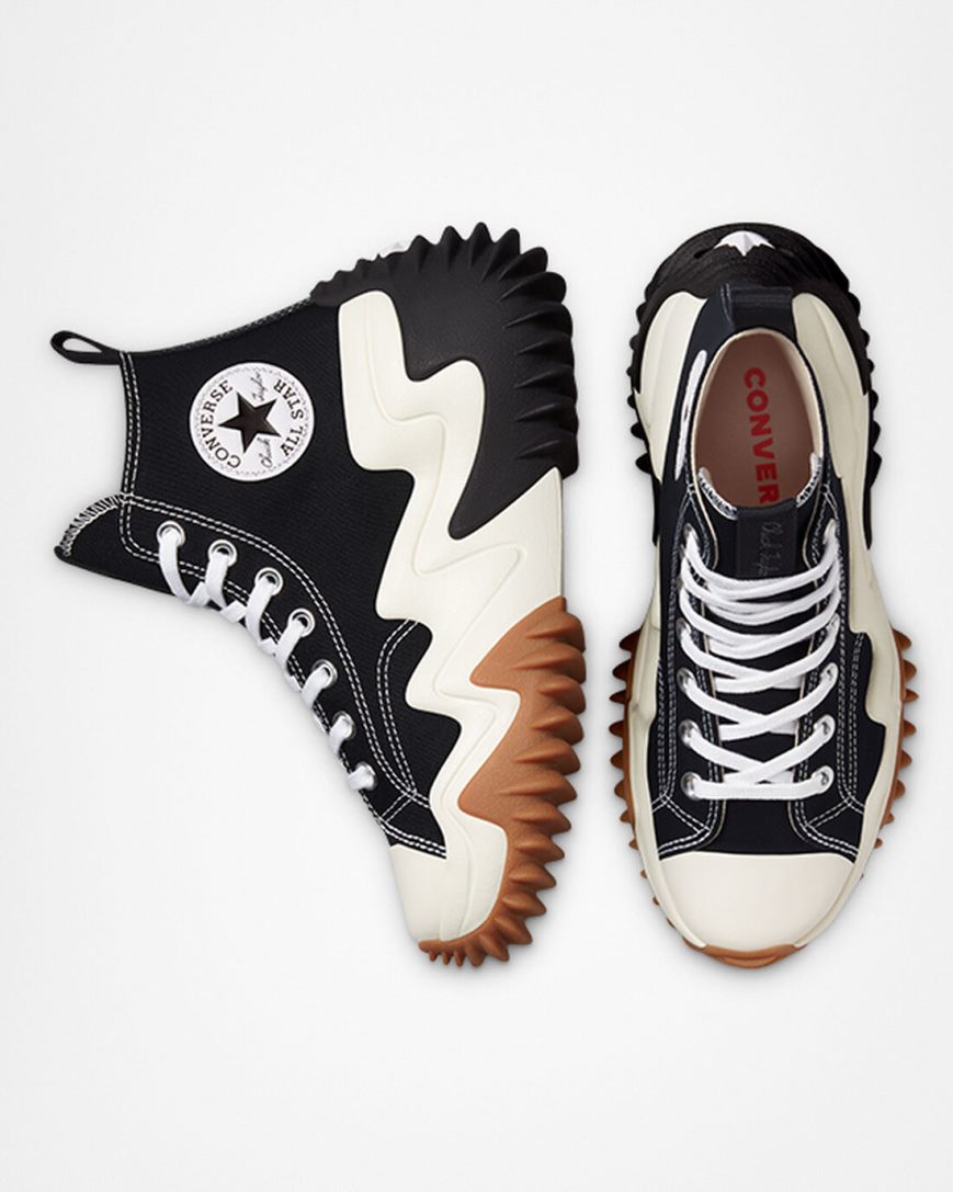 Pantofi Platforma Barbati Converse Run Star Motion CX Inalti Negrii Albi Portocalii | RO AULFP702